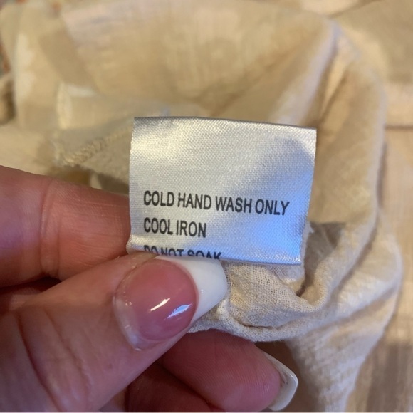 PRINCESS POLLY Slip Dress Beige Floral Size XS - Picture 7 of 7